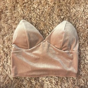 Cropped Tanked. Velvet. Super soft with padded included